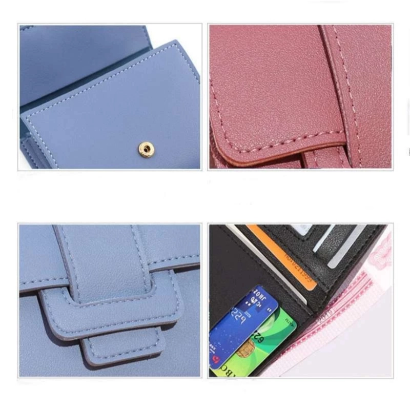 Product image KAHASIL - Dompet Lipat Wanita Mini Kecil Kulit PU Leather KHDP48 all variant MERAH